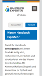 Mobile Screenshot of handbuch-experten.de